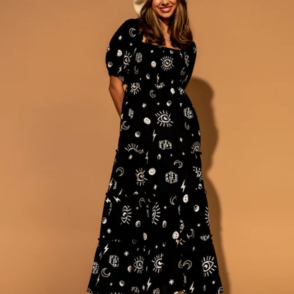 DRESSED IN LALA: What's your sign Dress - Large (Fits like an XL)